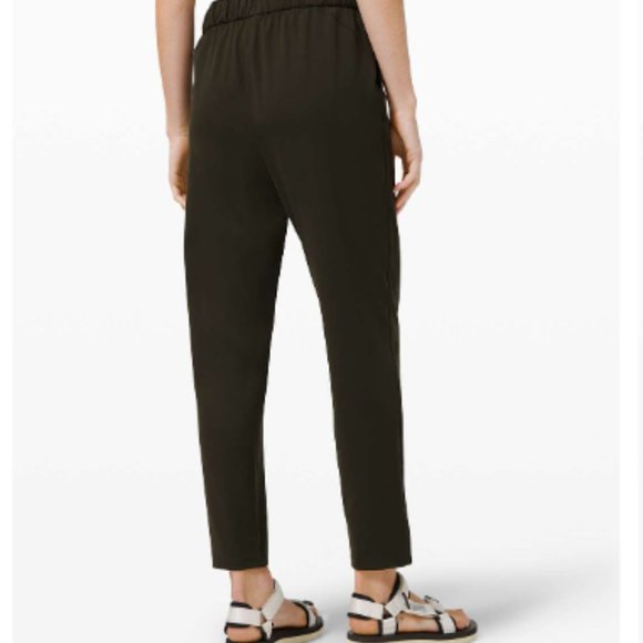 Lululemon Keep Moving Crop Pant Dark Olive 8 - Picture 4 of 12